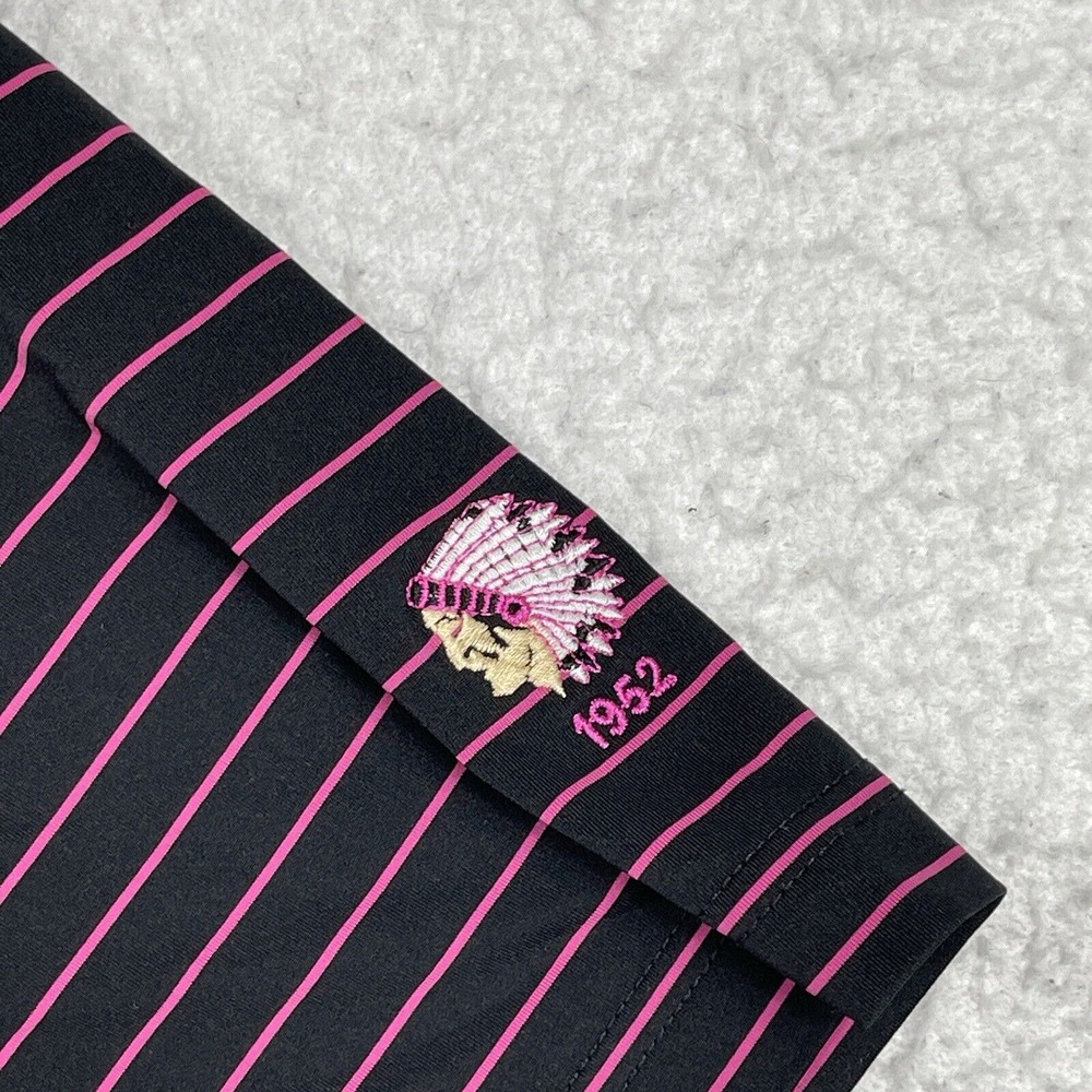 Donald Ross Polo Shirt Mens‎ Medium Black Pink Indian Valley Country Club Golfer - Picture 9 of 12
